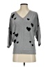 PREMISE Hearts Gray Pullover Sweater Size S - photo 1