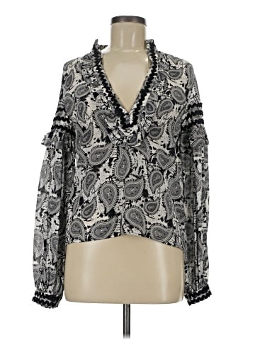 Dodo Bar Or Long Sleeve Silk Top (view 1)