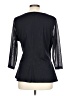 Coldwater Creek 100% Polyester Black 3/4 Sleeve Blouse Size L - photo 2
