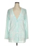 J. McLaughlin Silver Cardigan Size XL - photo 1