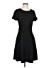 Elle Solid Black Casual Dress Size S - photo 1