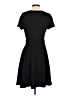 Elle Solid Black Casual Dress Size S - photo 2