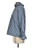 Elisabeth Williams Checkered-gingham Blue 3/4 Sleeve Blouse Size 0 - photo 5