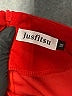 Jusfitsu Solid Red Casual Dress Size M - photo 7