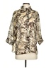 BonWorth 100% Polyester Animal Print Gold 3/4 Sleeve Blouse Size S (petite) - photo 1