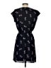Madewell 100% Polyester Floral Black Casual Dress Size 0 - photo 2