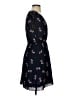 Madewell 100% Polyester Floral Black Casual Dress Size 0 - photo 4