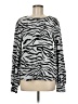 Social Standard by Sanctuary Animal Print Silver Pullover Sweater Size M - photo 1