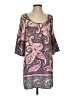 Glam 100% Polyester Paisley Purple Casual Dress Size S - photo 1
