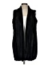 Travel Elements 100% Polyester Black Faux Fur Vest Size S - photo 1