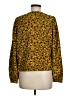 A New Day 100% Polyester Yellow Long Sleeve Blouse Size M - photo 2
