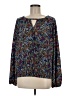 Etcetera Blue Long Sleeve Blouse Size M - photo 1