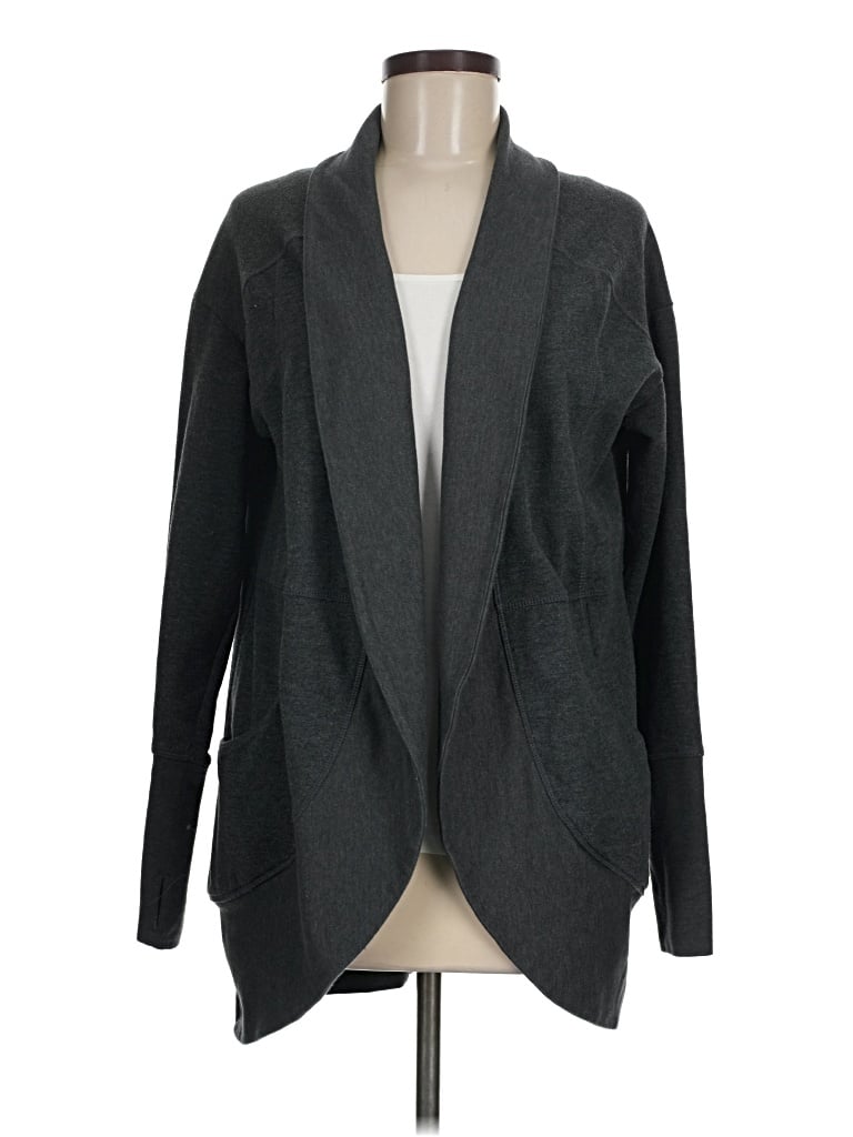 Pre-owned Eddie Bauer Cardigan Sweater In Gray