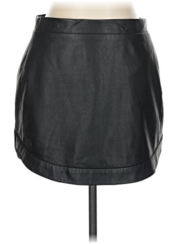 BCBGMAXAZRIA Faux Leather Skirt (view 1)