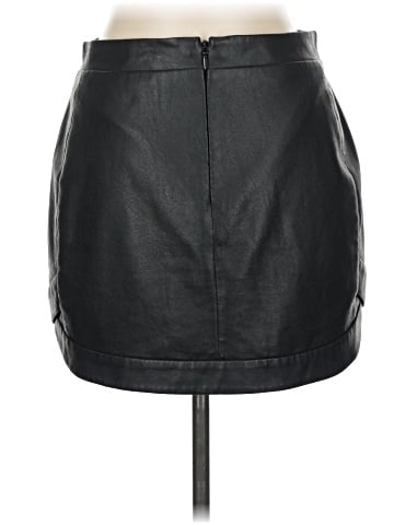 BCBGMAXAZRIA Faux Leather Skirt (view 2)