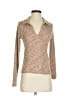 Skonhet Brown Long Sleeve Top Size S - photo 1