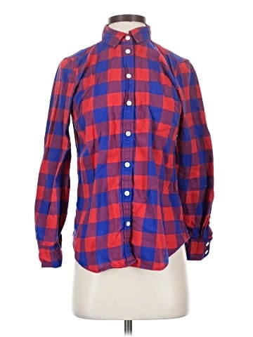 J.Crew Factory Store Long Sleeve Button-Down Shirt (view 1)