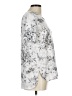 WallpapHER Silver Short Sleeve Blouse Size L - photo 4