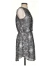 Gap 100% Polyester Paisley Gray Casual Dress Size XS - photo 4