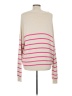 Hailey & Co. Stripes Pink Pullover Sweater Size M - photo 2
