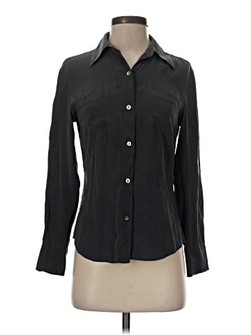 Express Long Sleeve Silk Top (view 1)