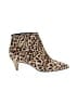 Sam Edelman Animal Print Tan Brown Ankle Boots Size 8 - photo 1