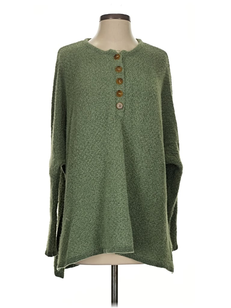 Pre-owned Pink Lily Pullover Sweater In Green