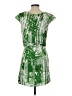 Aryn K. 100% Polyester Graphic Green Casual Dress Size S - photo 2