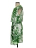 Aryn K. 100% Polyester Graphic Green Casual Dress Size S - photo 5