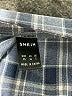 Shein 100% Polyester Plaid Blue Casual Skirt Size 2 - photo 4