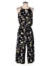 London Times Graphic Black Jumpsuit Size 4 - photo 1