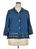 Unbranded Blue 3/4 Sleeve Button-Down Shirt Size XXL - photo 1