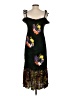 Assorted Brands 100% Rayon Tropical Black Casual Dress Size 0 - photo 2