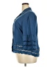 Unbranded Blue 3/4 Sleeve Button-Down Shirt Size XXL - photo 5