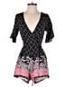 Blue Rain 100% Rayon Paisley Black Romper Size S - photo 1