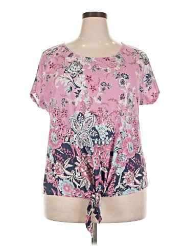 One World Short Sleeve Blouse (view 1)