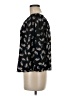 Aqua 100% Polyester Black 3/4 Sleeve Blouse Size M - photo 5