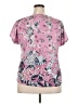 One World Pink Short Sleeve Blouse Size 2X - photo 2