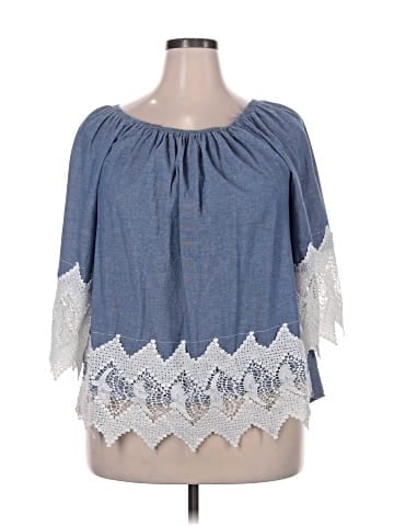 Unique Spectrum 3/4 Sleeve Blouse (view 1)