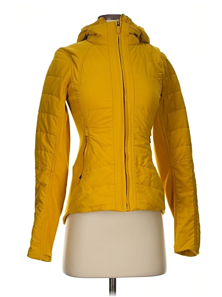 Pre-owned Lululemon Athletica Jacket In Yellow