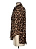 Shein 100% Polyester Animal Print Brown Long Sleeve Blouse Size 4 - photo 5