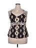Resorts Plus Brown Tank Top Size 18W - photo 1