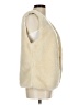 Papaya 100% Polyester Ivory Faux Fur Vest Size L - photo 4