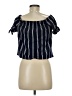 Tresics Blue Short Sleeve Top Size M - photo 2