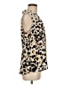 CAbi 100% Polyester Animal Print Ivory Sleeveless Blouse Size M - photo 4