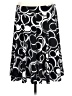 Lily Graphic Black Casual Skirt Size L - photo 2