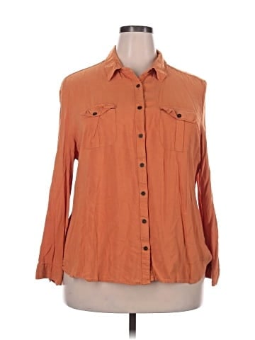 Great Northwest Indigo 3/4 Sleeve Button-Down Shirt (view 1)
