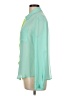 Decree 100% Polyester Color Block Green Long Sleeve Blouse Size L - photo 5