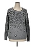 a.n.a. A New Approach 100% Acrylic Animal Print Silver Pullover Sweater Size XL - photo 1