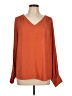 Maison d' Amelie 100% Polyester Orange Long Sleeve Blouse Size L - photo 1